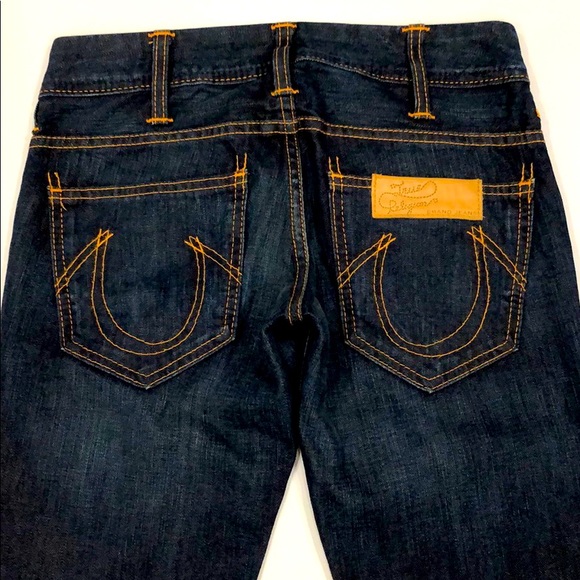 True Religion Vintage Leather Patch Straight Jean - Picture 2 of 10